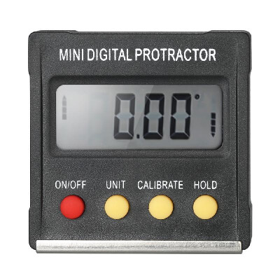 

Multifunctional Mini Digital Display Protractor Inclinometer Level Meter 01 Degree Resolution&490 Degree Range Bottom with M