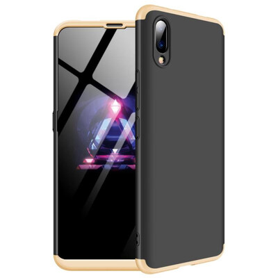 

MOONCASE Vivo NEX S front fingerprint Three-section all-inclusive shield - black gold