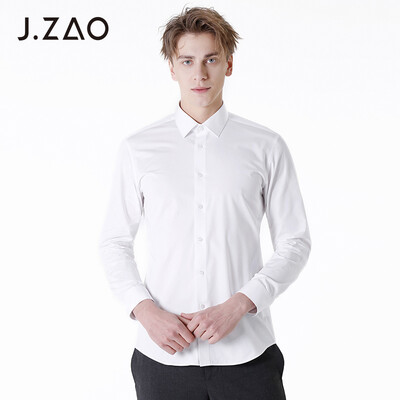 

Beijing Tokyo made JZAO mens business casual shirt machine washable ironing white 39 17088A