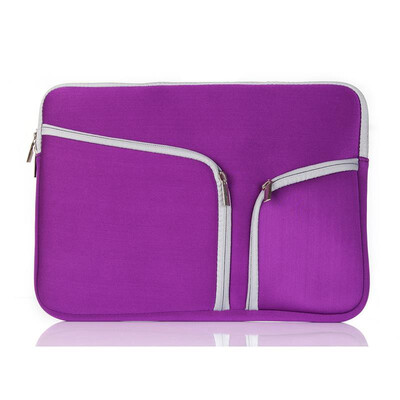 

2018 NEW Laptop Bag For Macbook Pro Air Retina 11 12 13 15 inch Notebook Sleeve Bag Ultrabook Pouch Double Pocket Zipper Bag