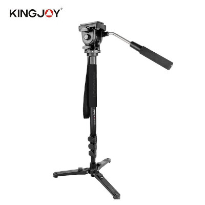 

KINGJOY Aluminium Alloy Camera Monopod Unipod with Fluid Ballhead Quick Release Plate Tripod Base Carry Bag Adjustable Height 14