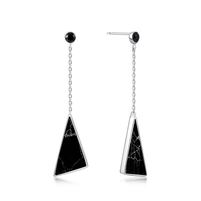 

925 sterling silver lovely bead Wool ball long style are very personality&beautiful earrings specially designed for you