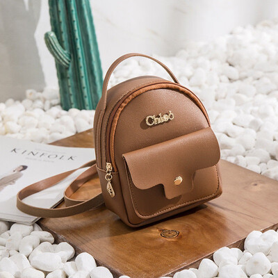 

Women Girls Mini Faux Leather Backpack Rucksack School Bag Travel Handbag