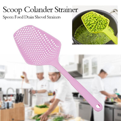 

Scoop Colander Strainer Spoon Food Drain Shovel Strainers Slotted Skimmer with Handle for Cooking Baking
