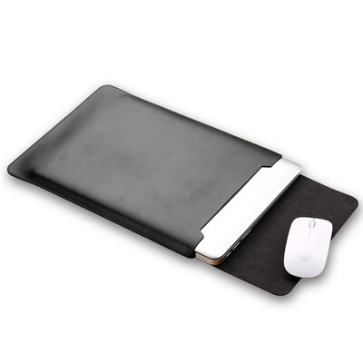 

PU Leather Laptop Sleeve Bag Case Cover for MacBook Air 11 12 Pro 13 15