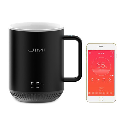 

JIMI S3 Smart Mug that can remind you to drink water&interact remotelyDietitian gift 9 oz black