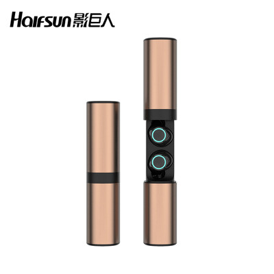 

Shadowsun Halfsun T6 rose gold binaural Bluetooth headset really wireless earbuds in-ear sports running mobile phone headset can answer the phone universal music headphones