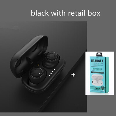 

Remax TWS-2 Wireless Headset Bluetooth Earpieces Earbuds Twins Earphone With Charging box headphones Better than i7S Tws