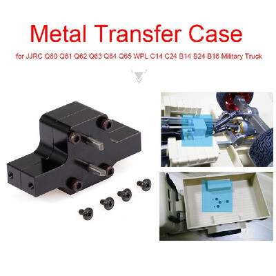 

Upgrade RC Car Metal Transfer Case for JJRC Q60 Q61 Q62 Q63 Q64 Q65 WPL C14 C24 B14 B24 B16 Military Truck