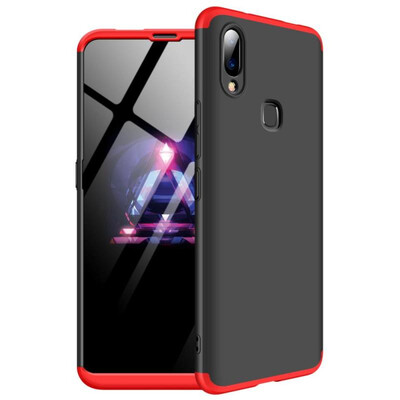 

MOONCASE Vivo Nex A Rear Fingerprint Three-Segment All-Inclusive Shield - Black Red