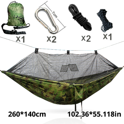 

Mosquito Net Hammock Extra Strong Nylon Camping Hammock Reversible Compact Lightweight