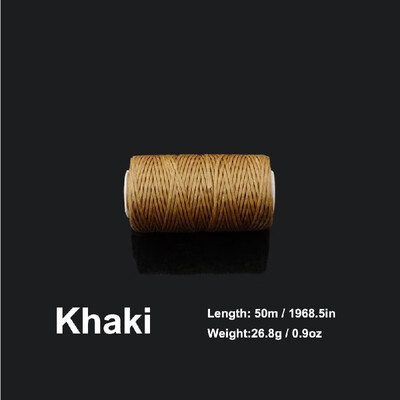 

10mm 50 Meters Long Flat Waxed Thread Waxed String for Leather Sewing