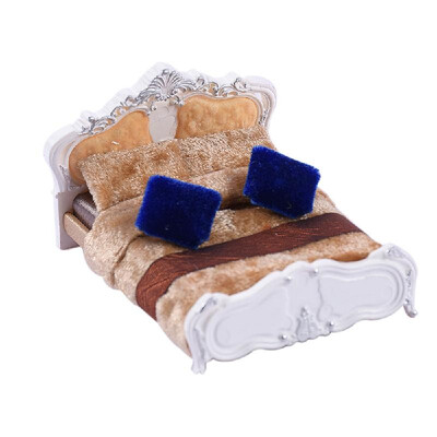 

Furniture Models Bed Quilt Pillow Model Set 125 Dollhouse Living Room Miniature Furniture Accessories Exquisite Home Decoration