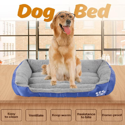 

Dog Bed Soft Pet Sofa Cats Pad Non Slip Bottom Self Warming Breathable Bedding for 30in Dog Cage House Floor Size
