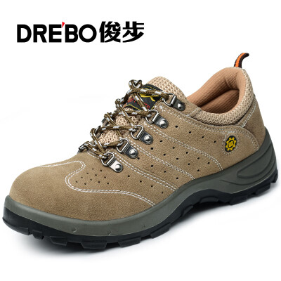 

Junbu JUNBU labor insurance shoes mens breathable suede anti-smashing anti-piercing steel toe cap steel bottom wear-resistant solid security protection function 845 Khaki 43