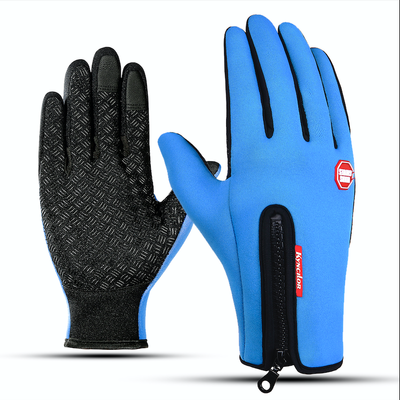 

Outdoor Sports Hiking Winter Bicycle Bike Cycling Gloves For Men Women Windstopper Simulated Leather Soft Warm Gloves