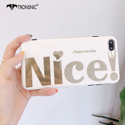 

Tronsnic Nice Miss Phone Case for iPhone XS MAX Shiny Mirror Gold Cases Fashion Covers Luxury Capa