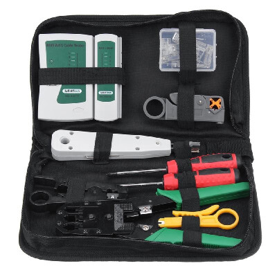 

9 in 1 LAN Network Fix Cable Tester Crimper Plier Hand Tool Kit Cat5 RJ45 RJ11 RJ12 Stripping Make Ethernet Connector Test