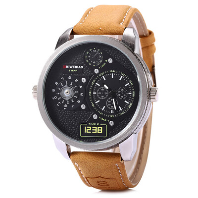 

SHIWEIBAO A3135 - 9 Casual Double Movement Men Quartz Watch
