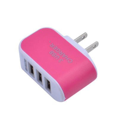 

Universal 3 Ports USB Wall Charger Home Travel AC Charger Adapter EU-Plug for Tablets Smartphones