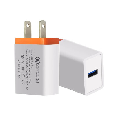 

Portable Travel Home Universal Wall Charger QC30 Quick Charge Fast Charging USEU Plug USB Charger Adapter for Smartphones Tablet