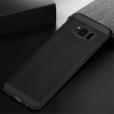 

Goowiiz Phone Case For Samsung Galaxy J7 DuoJ8J4 2018J6 2018 Full Protection Slim Hard PC Breathable Grid Back Cover