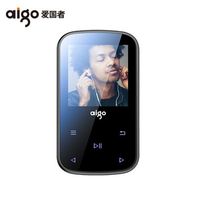 

Patriot aigo MP3-107pro Mini Lossless Music Player mp3 Student Bluetooth Outer Running Timekeeping Sport with Back Clip Touch Button Gray