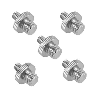 

10pcs Screw Adapter 14"-20 Male to 14"-20 Male Screw 14"-20 Male to 38"-16 Male Screw Mounting Converter for Camera Tripod Mon