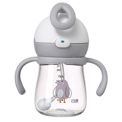 

Rikang rikang cup child sippy cup baby learning cup baby cup gravity ball drinking cup 220ml grey RK-B1028
