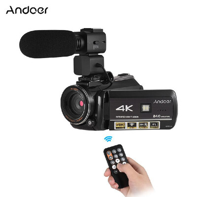 

Andoer AC3 4K UHD 24MP Digital Video Camera Camcorder DV Recorder 30X Zoom WiFi Connection IR Night Vision 31 Inch IPS LCD Touchs