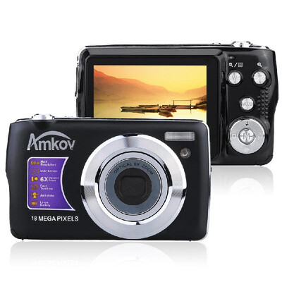 

AMKOV OE3 HD Digital Camera Video Camcorder 18MP 27" TFT LCD Screen 6X Optical Zoom Anti-shake