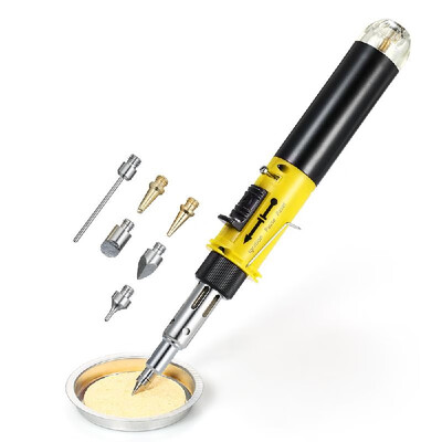 

Gas Soldering Iron 12 in 1 Professional Pen Type Butane Gas Electric Soldering Iron Set Dual Function Flame Ignitor Welding Tool F