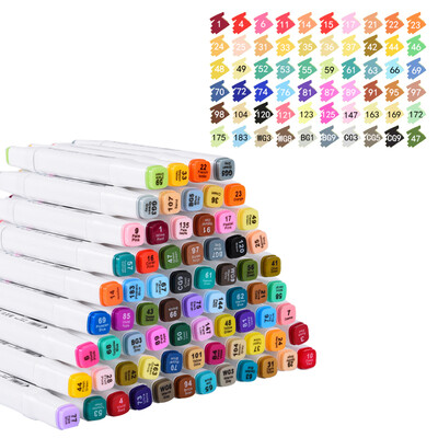 

Zhengcai ZNCI Marker Set Anime Student Design Comics Special Pupil Painting Adult Painting Marker Double Alcohol Oily Student Hand-painted Design 40 Color 3504
