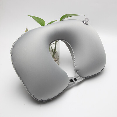 

Nine hundred inflatable u-shaped pillow car headrest neck pillow outdoor travel U-shaped pillow travel nap lunch break pillow pillow aircraft neck pillow gray