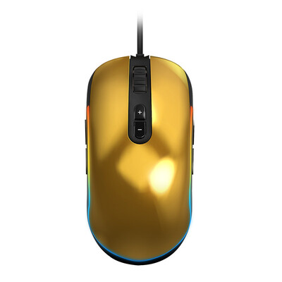 

Climbing match point MP-G9 esport mouse eating chicken mouse RGB mouse wired gaming mouse electroplating gold appearance Jedi survival 12000DPI