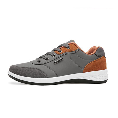 

2019 Autumn New Men Shoes Lace-Up Men Fashion Shoes Microfiber Leather Casual Shoes Brand Men Sneakers Winter Men FLats