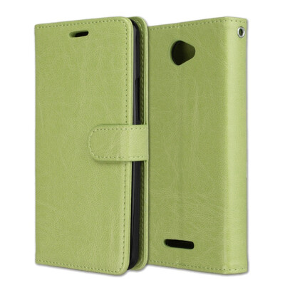 

MOONCASE BQ Aquaris U Lite 3 Card Photo Frame Holster - Green