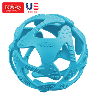 

Nuby Mancy ball gum hand catching ball early education toy baby bite chew baby pacifier molar rod American brand 6861