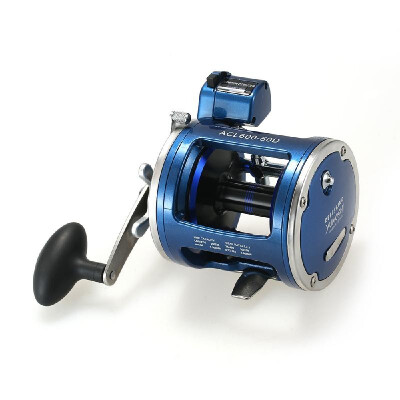 

12 Ball Bearings Fishing Trolling Reel with Line Counter Alarm Bell Drum Reel