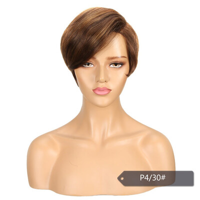 

Noble Cute Short Bob Hairstyles Part Lace Human Hair Wigs For Women Bob Wig With Bang Remy Human Hair Wig Ombre Pixie Cut Wig