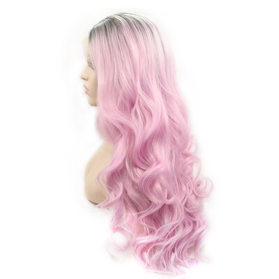 

Dolago natural Wave Lace Front Wigs For Women free Part Heat Resistant Synthetic Hair Wigs