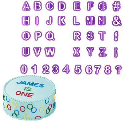 

Alphabet Number Letter DIY Character Fondant Cake Decorating Set