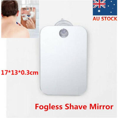 

Anti-Fog Fog Free Shower Mirror Fogless Shaving Shave Mirror Bathroom 17X13cm