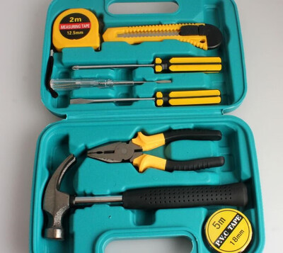 

Tools Kit 9 sets of car tools hardware tools household toolbox