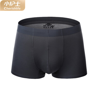 

Little nurse panties male modal 2019 new bright ribs seamless breathable waist mens boxer briefs XAN065 iron gray 175XL