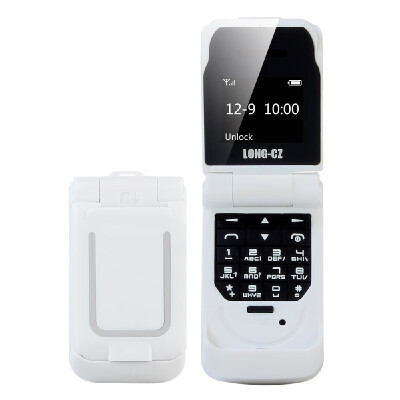 

LONG-CZ J9 BT Mini Flip Feature Phone 066-inch 64MB Big Speaker Loud Volume Voice Changer Phonebook Call SMS Alarm SOS Multilangu