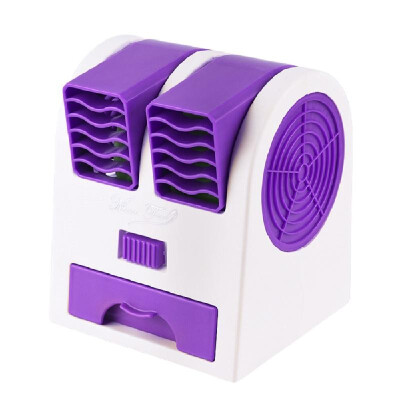 

Portable Bladeless Table Fan Double Wind Outlet Perfume Mini Air Cooler USBBattery Desktop Cooling Fan