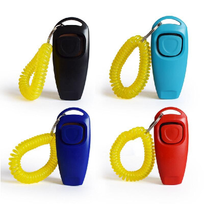 

Dog Training Clickers 2 in 1 Whistle&Clicker Pet Training Tools with Wrist Strap Key Ring for Dogs Cats Pets