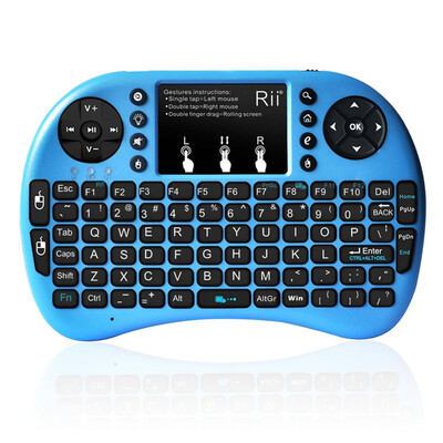 

Rii i8 24G Mini Wireless Keyboard with Backlit Backlight Multi-touch Touchpad US Layout Handheld for Andriod TV Box HTPC Pad