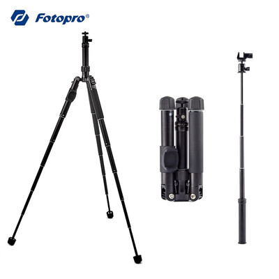

Fotopro FY-800 Travel Mini Portable Phone Micro Single Tripod Monopod Selfie Stick Three-in-one Set Pink